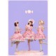 Mademoiselle Pearl Sanrio Hello Kitty Candy Themed Apron Blouse Salopette JSKs and OPs(Reservation/Full Payment Without Shipping)